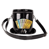 Monopoly 90th Anniversary Top Hat Glitter Figural Crossbody Bag