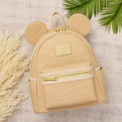 Mickey Mouse Woven Texture Mini Backpack