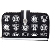 NBA Brooklyn Nets Logo Zip Around Wallet