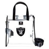 NFL Las Vegas Raiders Clear Convertible Backpack & Tote Crossbody Stadium Bag
