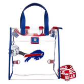 NFL Buffalo Bills Clear Convertible Backpack & Tote Crossbody Stadium Bag