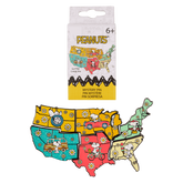 Peanuts Snoopy Road Trip Map Mystery Box Pin
