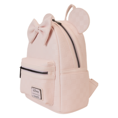 Minnie Mouse Checkered Texture Mini Backpack