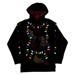 Mickey & Friends Holiday String Lights Glow Unisex Hoodie