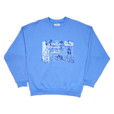 Disney Dogs & Cats Oversized Unisex Crewneck Sweatshirt