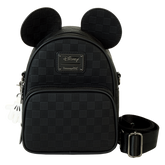 Mickey Mouse Checkered Texture Convertible Mini Backpack & Crossbody Bag