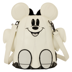 Mickey & Minnie Mouse Ghost Glow Figural Crossbody Bag