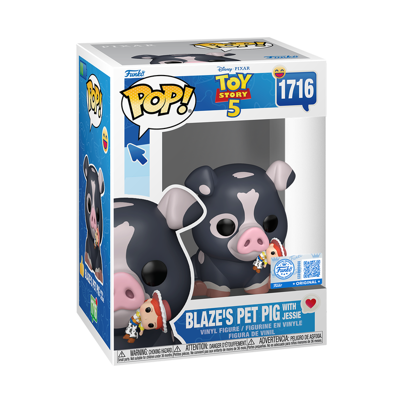Pop! Blaze's Pet Pig with Jessie (Toy Story 5)