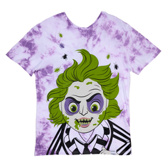 Beetlejuice & Lydia Deetz Reversible Tie-Dye Unisex Tee