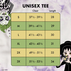 Beetlejuice & Lydia Deetz Reversible Tie-Dye Unisex Tee