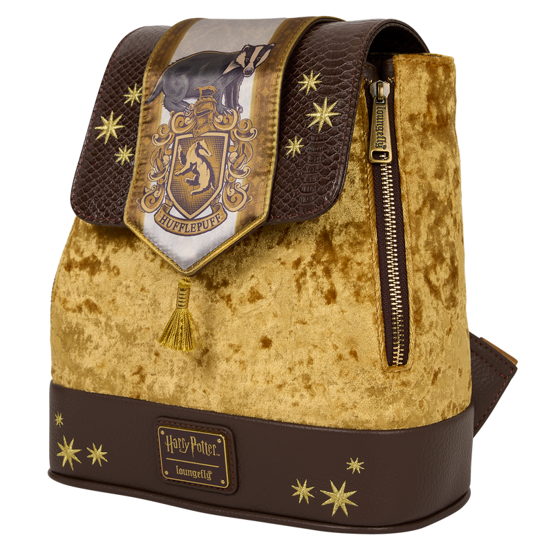 Exclusive Harry Potter Hufflepuff Banner Velvet Mini Backpack