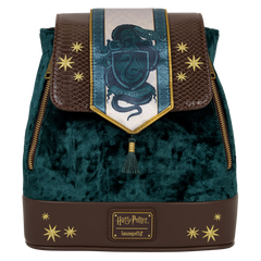 Exclusive Harry Potter Slytherin Banner Velvet Mini Backpack