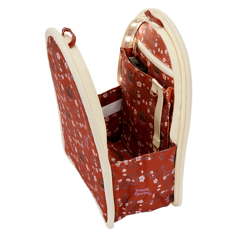 Loungefly Cream & Red Floral Light-Up Mini Backpack Bag Organizer Insert