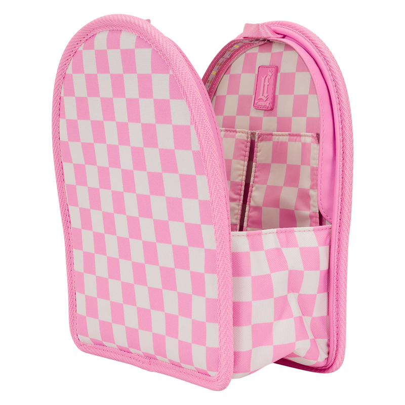 Loungefly Pink Checkered Light-Up Mini Backpack Bag Organizer Insert