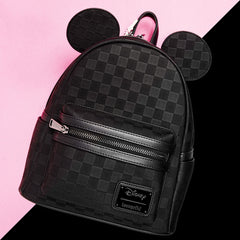 Mickey Mouse Checkered Texture Mini Backpack