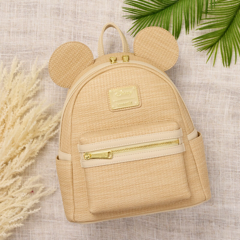 Mickey Mouse Woven Texture Mini Backpack