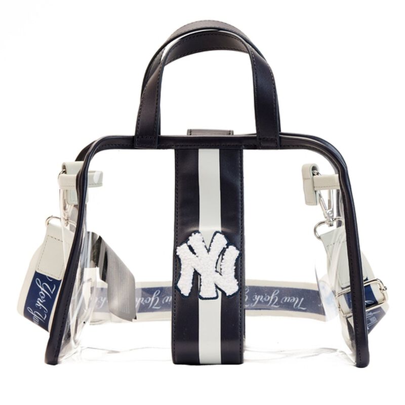 MLB NY Yankees Clear Tote Crossbody Stadium Bag with Pouch
