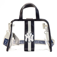 MLB NY Yankees Clear Tote Crossbody Stadium Bag with Pouch