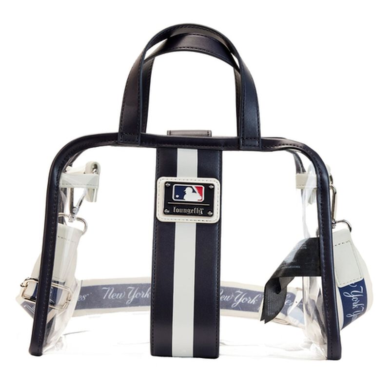 MLB NY Yankees Clear Tote Crossbody Stadium Bag with Pouch