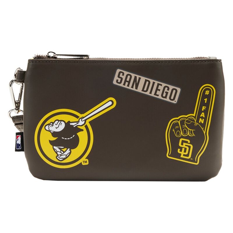 MLB SD Padres Clear Tote Crossbody Stadium Bag with Pouch