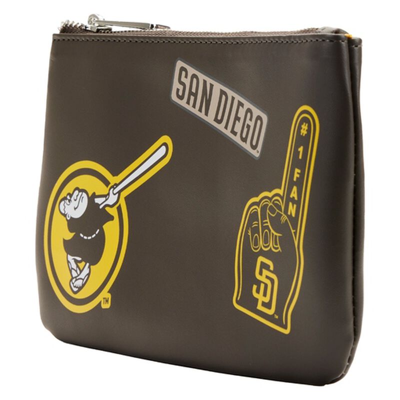 MLB SD Padres Clear Tote Crossbody Stadium Bag with Pouch