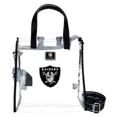 NFL Las Vegas Raiders Clear Convertible Backpack & Tote Crossbody Stadium Bag
