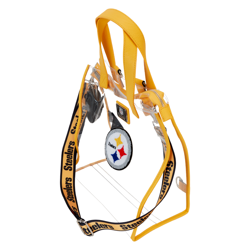 NFL Pittsburgh Steelers Clear Convertible Backpack & Tote Crossbody Stadium Bag