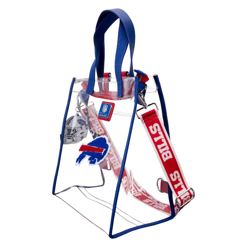 NFL Buffalo Bills Clear Convertible Backpack & Tote Crossbody Stadium Bag