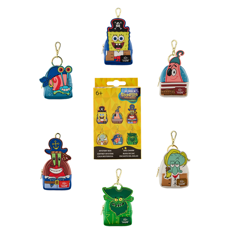 SpongeBob SquarePants Cosplay Mystery Mini Backpack Keychain Charm