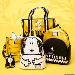 Peanuts 75th Anniversary Snoopy & Gang Tote Crossbody Bag With Coin Bag