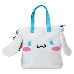 Sanrio Cinnamoroll Cosplay Sherpa Tote Crossbody Bag With Coin Bag