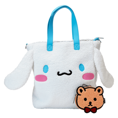 Sanrio Cinnamoroll Cosplay Sherpa Tote Crossbody Bag With Coin Bag
