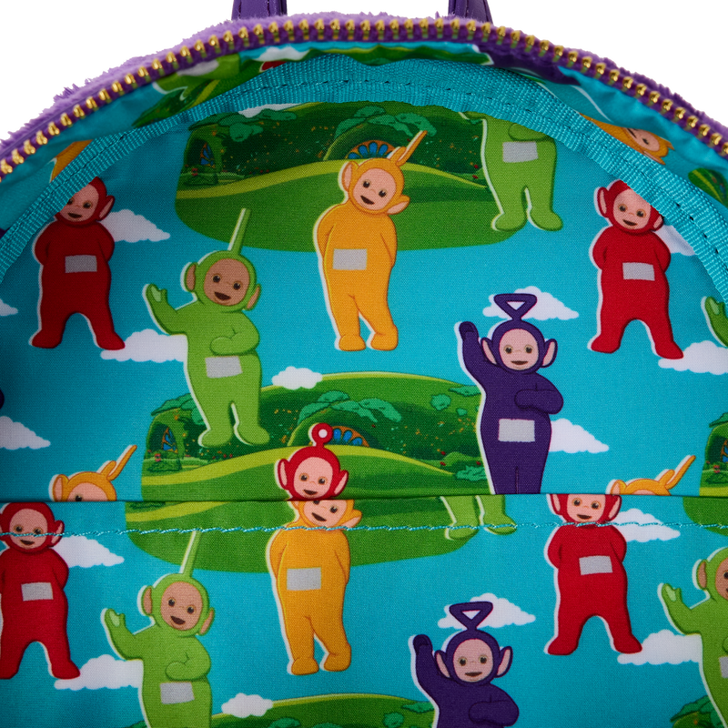 Teletubbies Tinky-Winky Plush Cosplay Light Up Mini Backpack