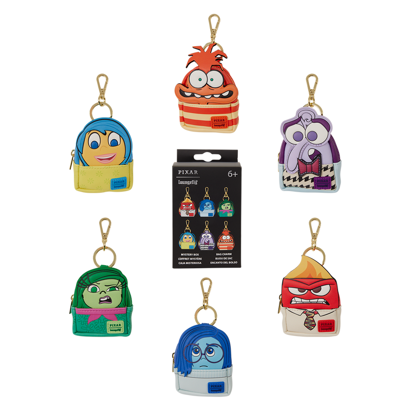 Inside Out Cosplay Mystery Mini Backpack Keychain Charm