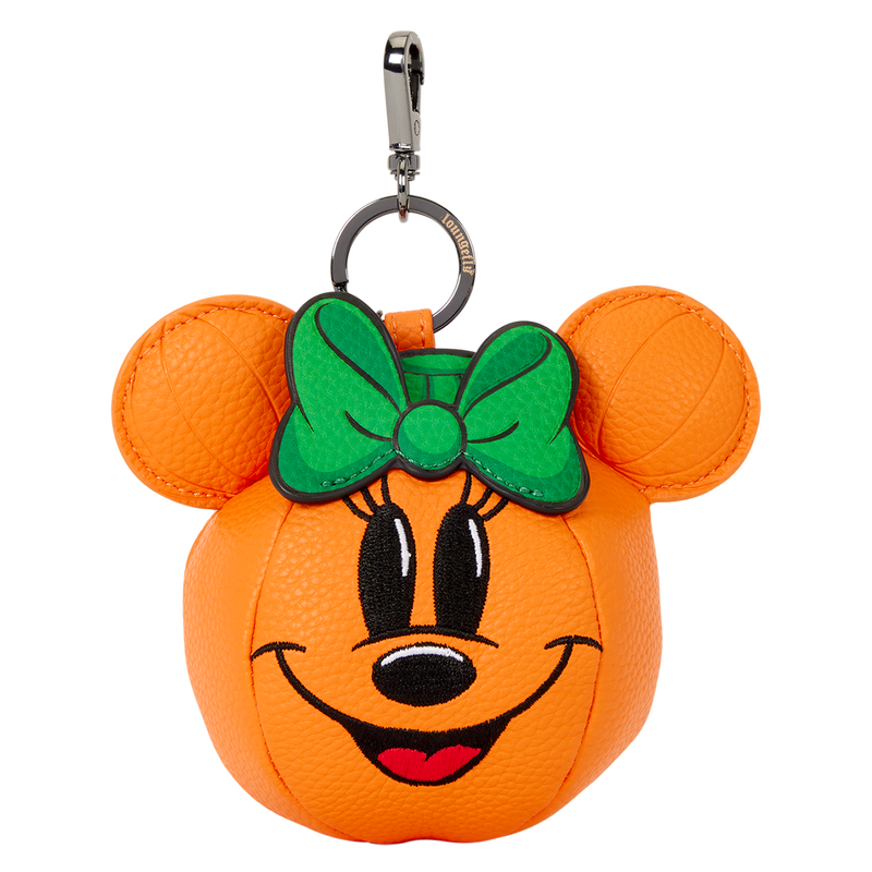 Minnie Mouse Pumpkin Keychain Charm