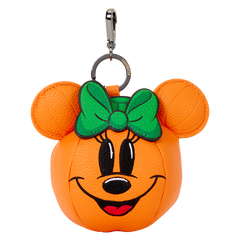 Minnie Mouse Pumpkin Keychain Charm