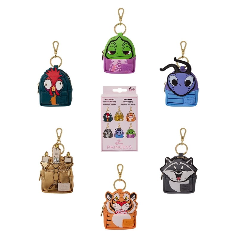 Disney Princess Sidekicks Cosplay Mystery Mini Backpack Keychain Charm