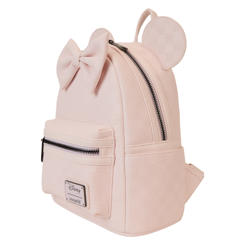 Minnie Mouse Checkered Texture Mini Backpack