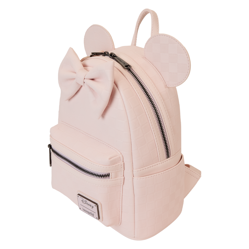 Minnie Mouse Checkered Texture Mini Backpack