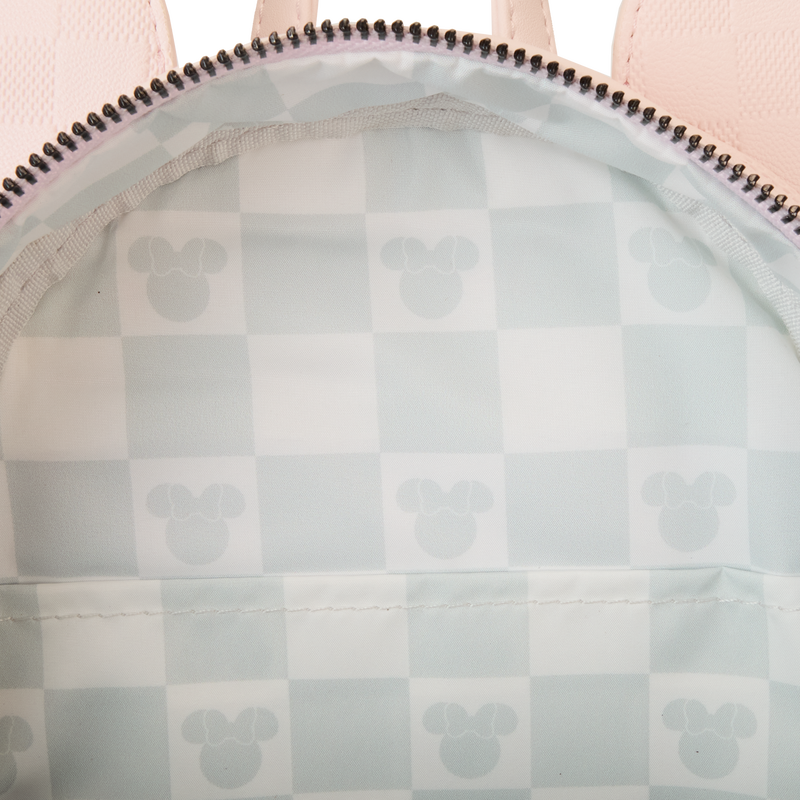 Minnie Mouse Checkered Texture Mini Backpack