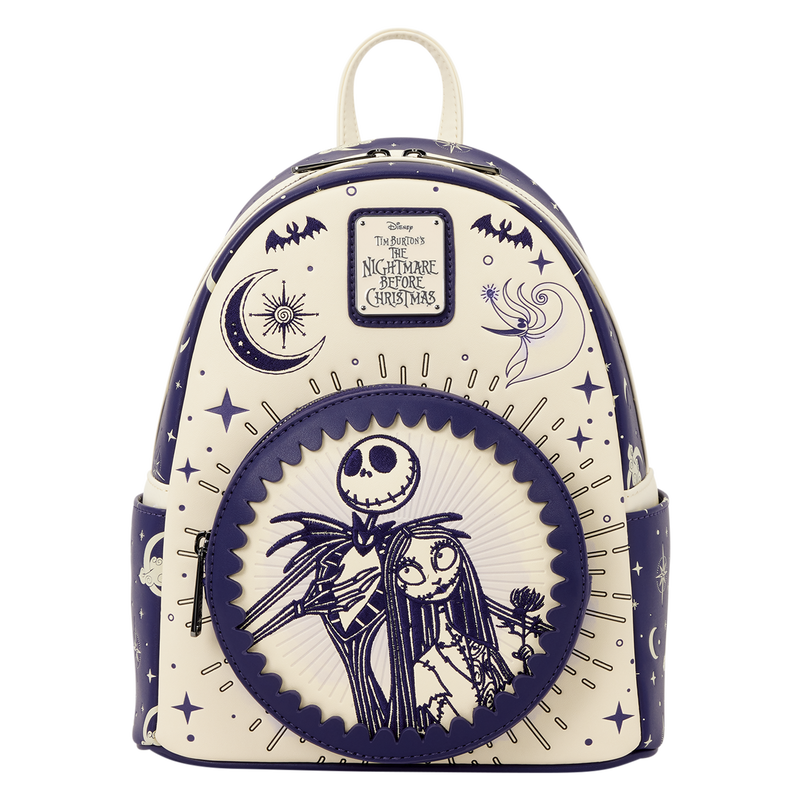 The Nightmare Before Christmas Jack Skellington & Sally Night Sky Mini Backpack