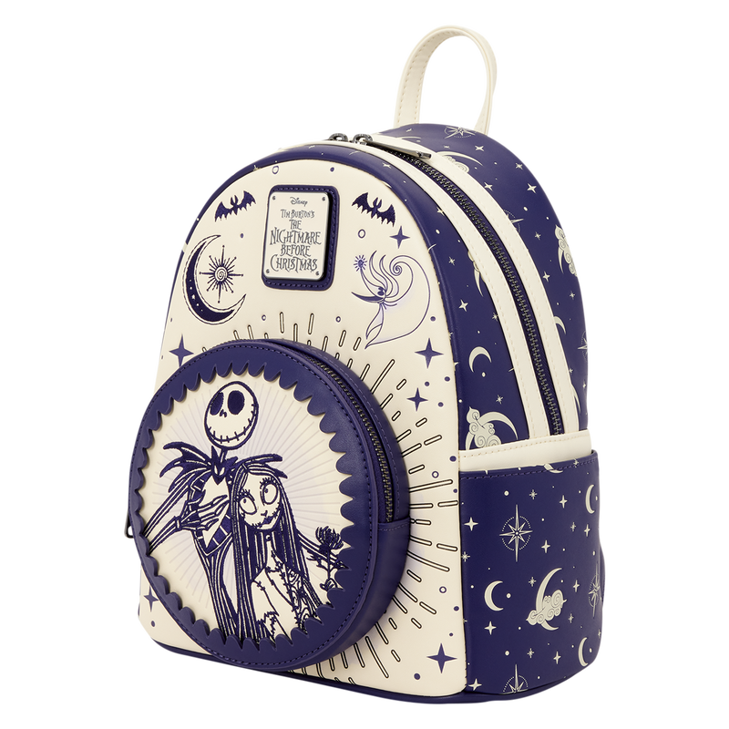 The Nightmare Before Christmas Jack Skellington & Sally Night Sky Mini Backpack