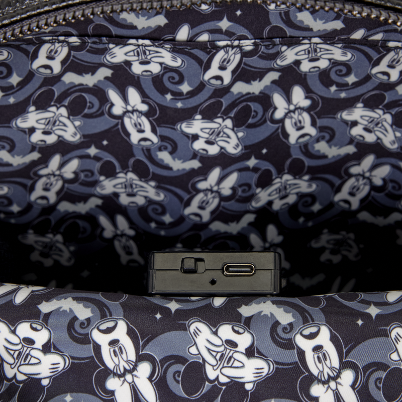 Mickey & Minnie Ghost Light-Up Glow Mini Backpack