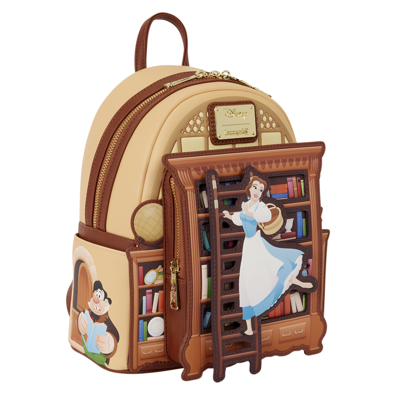 D23 Exclusive Beauty and the Beast Belle Book Shop Mini Backpack