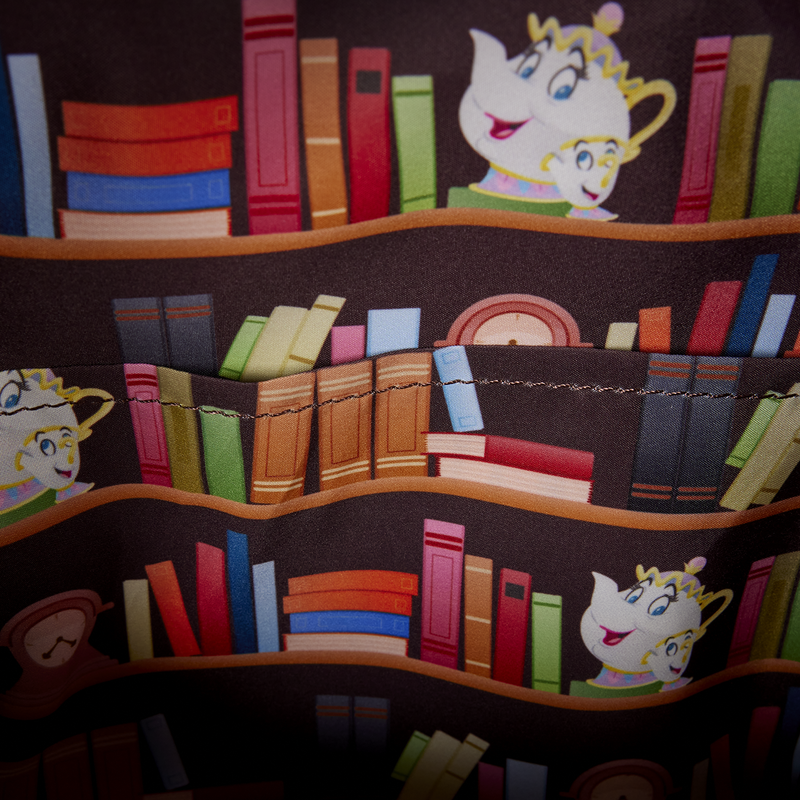 D23 Exclusive Beauty and the Beast Belle Book Shop Mini Backpack