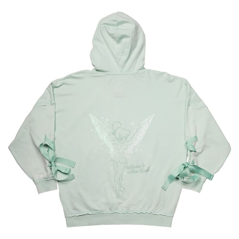 Peter Pan Tinker Bell Ribbon Unisex Zip Up Hoodie