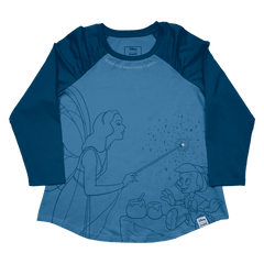 Pinocchio Blue Fairy Unisex Raglan Tee