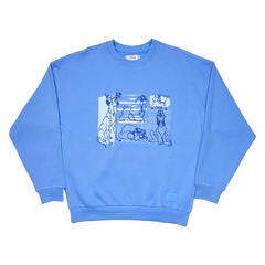 Disney Dogs & Cats Oversized Unisex Crewneck Sweatshirt