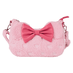 Minnie Mouse Exclusive Hearts Strawberry Scented Sherpa Crossbody Bag