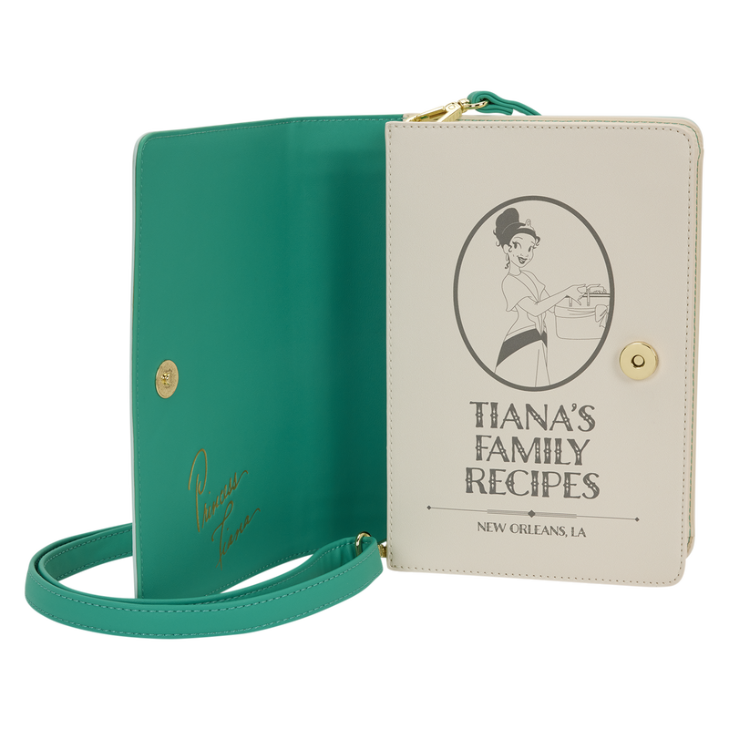 The Princess and the Frog Tiana Recipe Book Crossbody Bag
